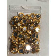 華誠 台製鏡片套 真鏡片 工藝材料 五色 每包一百片裝, 金色100片, 1個