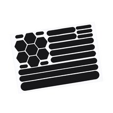 락모터스 블랙 반사스티커 22종 세트 리플렉터 오토바이 자동차 빛반사 반사테이프 안전스티커 후부 후방 야광테이프 축광, 1세트