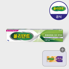 폴리덴트 의치 부착재 민트향 70g+샘플 1개 증정, 1개입