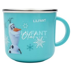 里和 lilfant 韓國製 冰雪奇緣2 學習筷 兒童筷子 304不鏽鋼 收納袋 艾莎 雪寶, 1個, 雪寶不鏽鋼防滑杯 210ml, 紫色