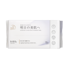 BB Amino 蓬厚柔嫩美顏洗臉巾, 70抽/67g圓點布(珍珠紋), 1個