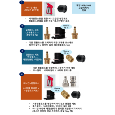 계양고압세척기 KHC-140B /180B 연장호스+고압건세트(선택형) : 고압세척기용 연장/교체호스 세트상품 한국배송, 옵션4-2_미니건+연장호스10미터세트