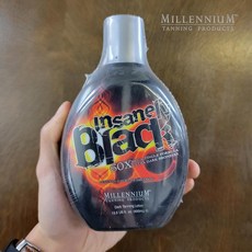 [특가/당일출고] 미국 밀레니엄 태닝 기계태닝 로션 INSANELY BLACK 인세인리 블랙 60X 400ml, 1개