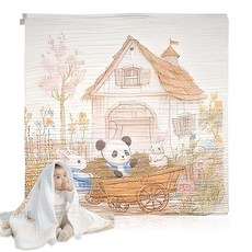 아기 목욕 타월 아기의 섬세한 피부를 위한 매우 부드러운 면 속싸개 담요 신생아 유아 남아 여아용 포대기 담요 베이비 샤워 레지스트리, 색상 1, 1