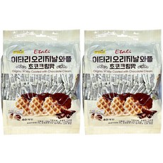 이타리 오리지날 와플 초코크림맛, 80개, 7g
