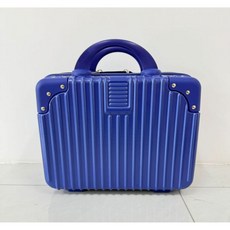핸드 수하물 14 인치 메이크업 박스 휴일 선물 소형 미니 여행 비밀번호 박스 보관 가방, 14인치 【23.15.32】, 사파이어 블루