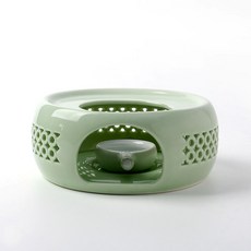 감성 인테리어 도자기 티포트 티워머 티라이트 홀더 민트
