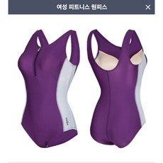 NC일산 티막 여성 일체형 브라캡 착용감이 편한 U백 로우컷 착용과 탈의를 편안하게 도와주는 앞지퍼 피트니스 원피스 GKF0109 PR