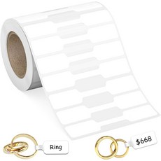 목걸이 링 디스플레이 라벨용 500Pcs 주얼리 표 스티커 롤 직사각형 식별 태그 ene 라벨 액세서리 용지(500Pcs 표), 500pcs-kraft Price Tags