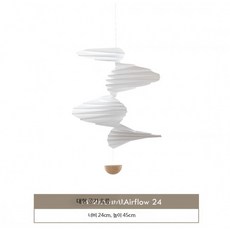 천사 모빌 세트 6명의천사 북유럽 소품 천장 인형 인테리어 우드 감성 장식품, 1개, C_소용돌이 장식