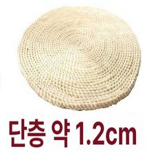 브랜드없음 방석 밀짚쿠션 원형 의자 좌식 패드, 옥수수껍질 단층 1.3cm