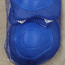 兒童護具六件套自行車平衡車滑板滑冰男女通用, 藍色護具, 1個