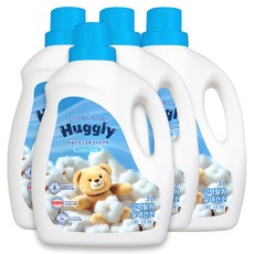 허글리 초고농축 섬유유연제 코튼캔디, 4개, 3L