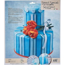 Martellato 義大利蛋糕印圖版裝飾片 MA 40-WR001，烘焙裝飾，輕鬆打造獨特風格, 1個