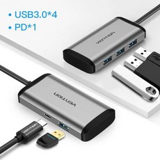 Vention B 허브 3.0 C타입 분배기 고속 어댑터 맥북 호환 프로 하웨이 호환 메이트 멀티 b3.1 포트, CHINA_TGAHB, 01 TGAHB_01 CHINA