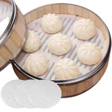 쏭킴 실리콘 찜기 원형 깔개, 28cm, 3개