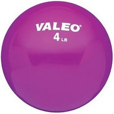 픽픽 부드러운 비닐 커버가 있는 발레오 피트니스 볼 303992, 4 Pounds, 1개