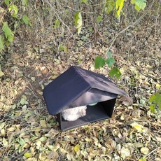 길냥이급식소 길고양이급식소 국내제작, 1개, B. 검은색