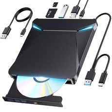 2026 혁신형·고질감·고속 처리 cd dvd 드라이브 외장 dvd 드라이브 CD 드라이브 광학 드라이브 6-in-1 외장 DVD 드라이브 USB3.0 박형·정음·고속 처리 경량, 상세페이지 참조, 상세페이지 참조