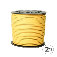 디어플레이스 샤무드끈 세무끈 스웨이드끈 90m 3mm, 01 허니비, 2개