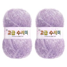 yarna 고급 수세미 뜨개실 80g, 132파스텔보라, 2개
