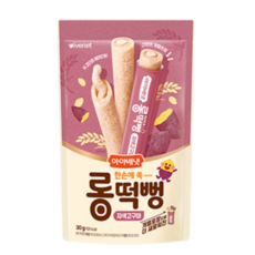 아이배냇 유아용 롱떡뻥, 6개, 30g, 자색고구마맛