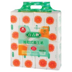 百吉抽取式衛生紙130抽, 1箱, 1箱64包, 260張