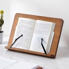 바른자세 5단 대나무 독서대 우드 책 거치 북스탠드 ord+8432Ve