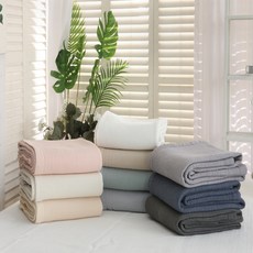 마이코튼 천연 목화솜 순면 누빔 피그먼트 침대패드 겸 이불 패드, 피치 핑크