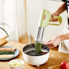 무선 휴대용 면 제조기 핸드 칼국수 우동 국수 생면 만들기 가정용, 모던 업그레이드 베이지 200g 11개