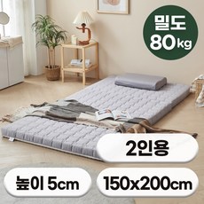 에코어 천연라텍스 3단접이식 매트리스 5cm 미디엄