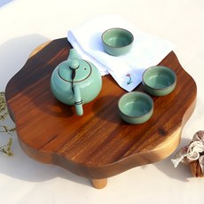 [파격사은품] 레인트리 감성 다용도 소반 찻상 다과상, 1개, 40cm