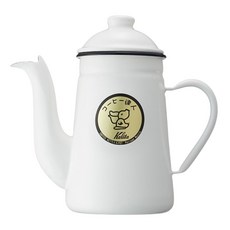 Kalita 鶴嘴琺瑯手沖壺 日本製 大嘴鳥壺嘴 職人專用 手沖咖啡壺, 1個, 1L