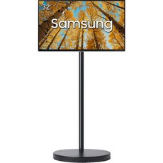 삼성전자 스마트모니터 M5 32인치 OTT 넷플릭스 유튜브 삼탠바이미 이동식 스탠드 거치대 IPTV, 80cm, 블랙_삼성 정품 스탠드 추가 / 삼성기사설치