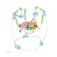 【阿LIN】904744 88606 嬰兒跳跳椅 嬰兒彈跳椅 跳跳椅 寶寶鞦韆 兒童室內健身架器 早教益智玩具, 粉色