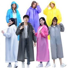 런칭특가 EVA150g 고급형 우비 무광 컬러 개별포장 골프 낚시 등산 성인 비옷 우의 15, 화이트