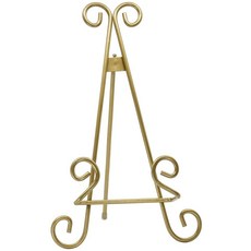 Red Co. 장식용 곡선형 플레이트 스탠드 및 아트 홀더 이젤 올드 골드 마감 - 33cm(13인치) 236116