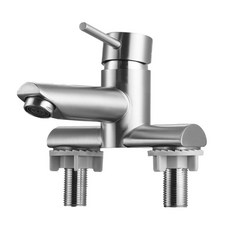 세면대수전 무광 스텐SUS304 투홀수전 OT-111, 1개