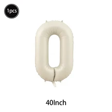 캐러멜/초콜릿/크림 번호 풍선 스타 하트 헬륨 공 어린이 성인 소녀 결혼 기념일 파티 장식, 01 As shown, 51 1Pcs