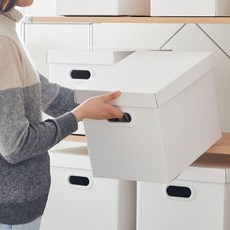 접이식 소품보관 뚜껑 펜트리 옷 정리 수납함, 1개