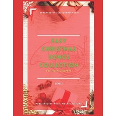 (英文圖書)Easy Christmas Songs Collection Level 1: for Horn Quartet 平裝版, Independently Published, 英文