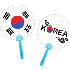 어린이미술놀이 DIY 태극기 원형 여름 부채 만들기 꾸미기 세트 X10개, 본상품