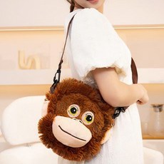 귀여운 오랑이 크로스백 원숭이 오랑우탄 인형 가방 파우치