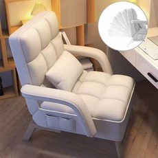 SeekFun 리클라이너소파 6단 등받이 조절 침대 겸 소파 수납가능 스툴 베이지 그레이, 베이지(스툴 없음)