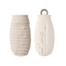 吸貓室 熱水袋 暖手寶 熱敷袋 可微波 暖水袋 保暖袋 暖手袋 冰敷袋 矽膠熱水袋 暖暖袋 暖宮袋 冷熱敷袋, 1個, A熱水袋｜長頸鹿｜米｜500ML