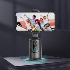 자동 얼굴 추적 삼각대 360 ° 회전 스마트 촬영 스탠드 앱 없이 팔로우업 짐벌 스테빌라이저 제스처 컨트, 01 빠른