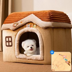미스터킴 강아지집 펫 하우스 고양이 숨숨집 쿠션 텐트, 1개