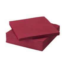 이케아 종이냅킨 냅킨 예쁜냅킨 테이블냅킨 집들이 카페 40x40cm 10매, 와인 레드, 1세트