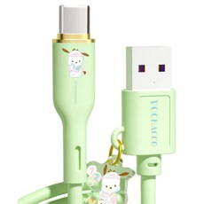 산리오 고속 충전 C타입 데이터 케이블 SJ-663, 1개, 포차코, 100cm