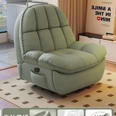 리클라이너 소파 1인용 흔들 폴딩 침대 쇼파 의자, 아보카도 그린 수동